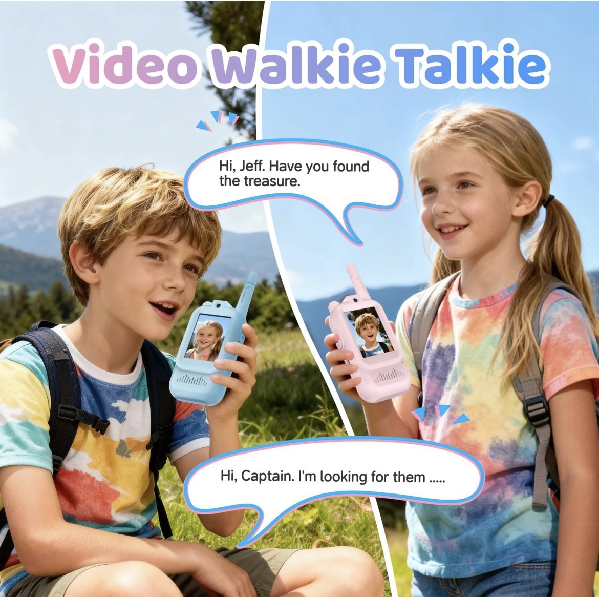 Kids Smart Walkie Talkies with Video Calling - Image 2
